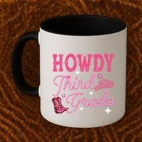 Howdy Third Grade 3rd Grade Teacher Western Cowboy Cowgirls Coffee Mug thumb 2
