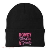 Howdy Third Grade 3rd Grade Teacher Western Cowboy Cowgirls Beanie thumb 0