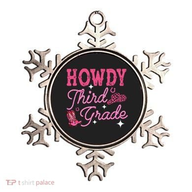 Howdy Third Grade 3rd Grade Teacher Western Cowboy Cowgirls Ornament