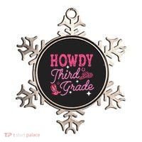 Howdy Third Grade 3rd Grade Teacher Western Cowboy Cowgirls Ornament thumb 0