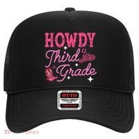 Howdy Third Grade 3rd Grade Teacher Western Cowboy Cowgirls Hat thumb 0