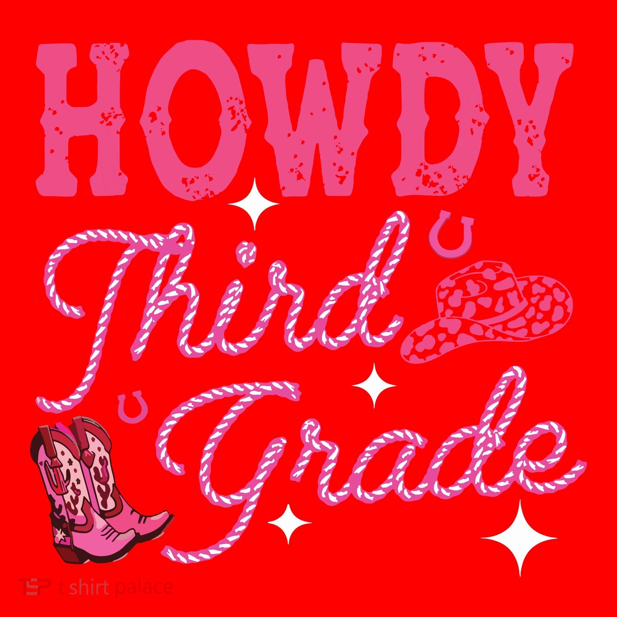 Howdy Third Grade 3rd Grade Teacher Western Cowboy Cowgirls Santa Hat