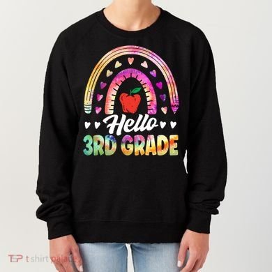 Hello Third Grade Back To School 3Rd Grade Squad Teacher Gift Women's Sweatshirt
