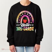 Hello Third Grade Back To School 3Rd Grade Squad Teacher Gift Women's Sweatshirt thumb 0