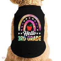 Hello Third Grade Back To School 3Rd Grade Squad Teacher Gift Doggie Tank thumb 0