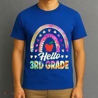 Hello Third Grade Back To School 3Rd Grade Squad Teacher Gift T-Shirt thumb 3