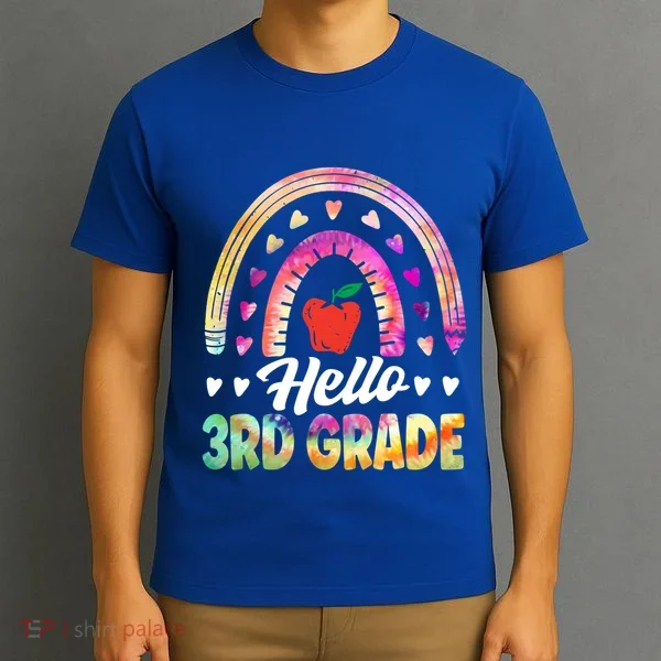 Hello Third Grade Back To School 3Rd Grade Squad Teacher Gift T-Shirt