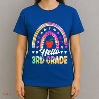 Hello Third Grade Back To School 3Rd Grade Squad Teacher Gift T-Shirt thumb 4