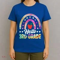 Hello Third Grade Back To School 3Rd Grade Squad Teacher Gift T-Shirt thumb 4