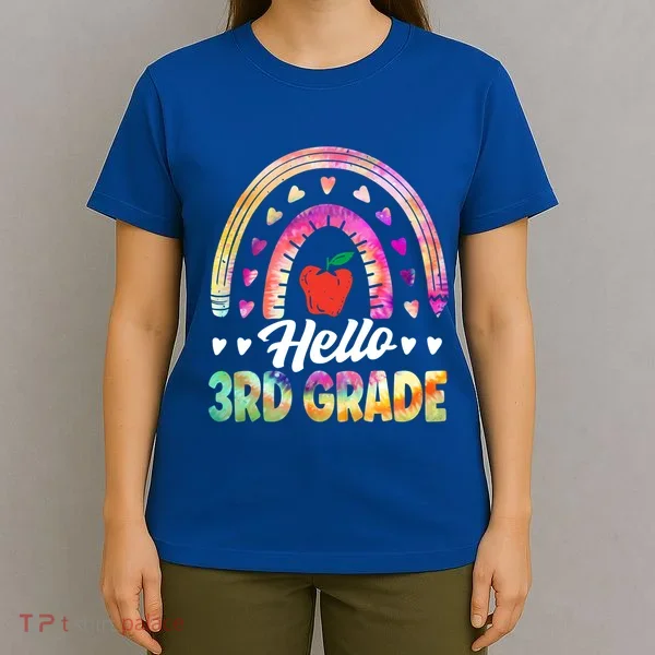 Hello Third Grade Back To School 3Rd Grade Squad Teacher Gift T-Shirt