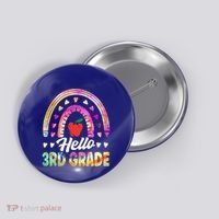Hello Third Grade Back To School 3Rd Grade Squad Teacher Gift Button thumb 0