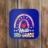 Hello Third Grade Back To School 3Rd Grade Squad Teacher Gift Coaster thumb 0