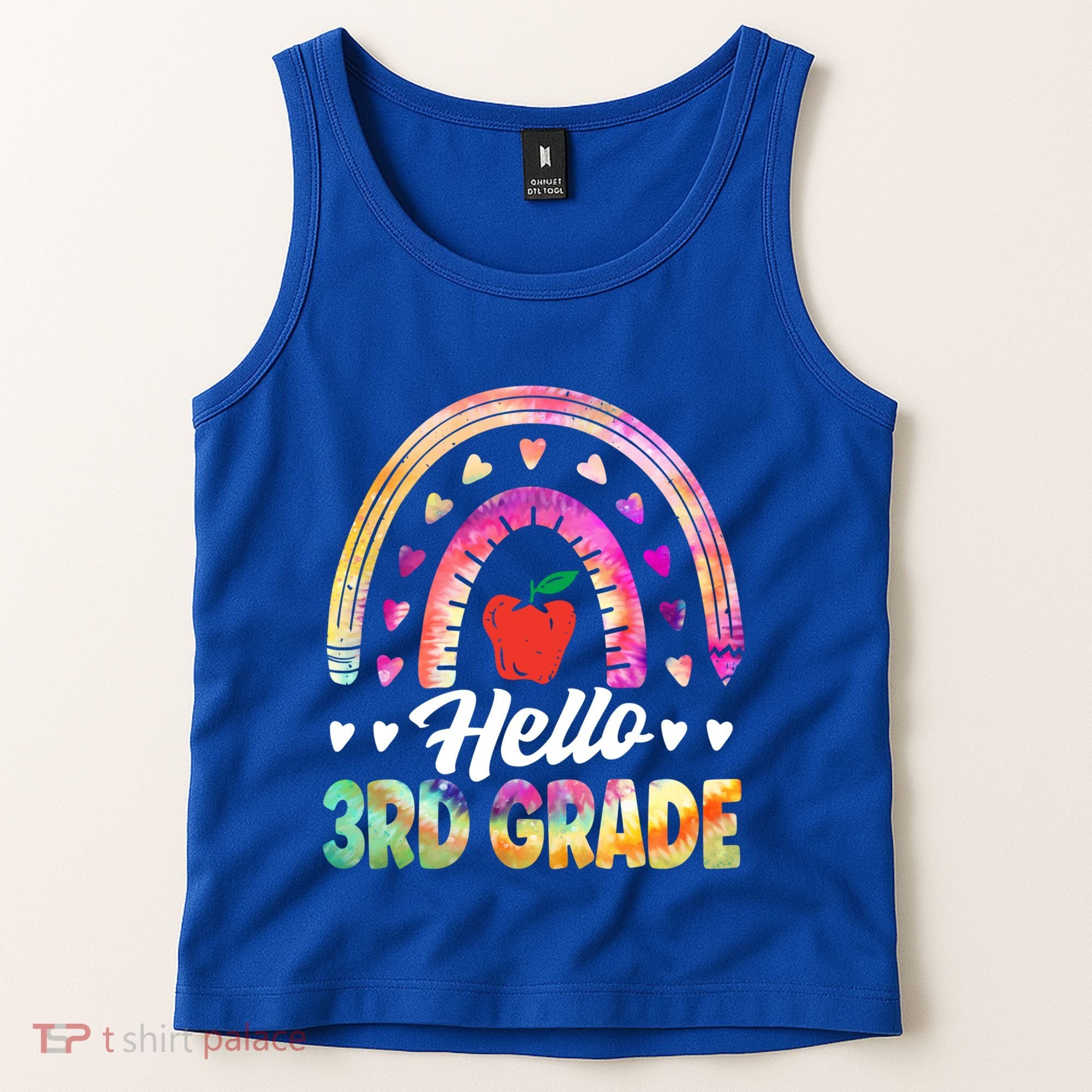 Hello Third Grade Back To School 3Rd Grade Squad Teacher Gift Tank Top