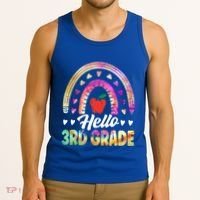 Hello Third Grade Back To School 3Rd Grade Squad Teacher Gift Tank Top thumb 3