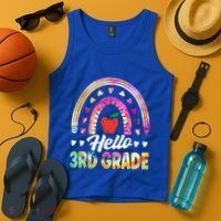 Hello Third Grade Back To School 3Rd Grade Squad Teacher Gift Tank Top thumb 4