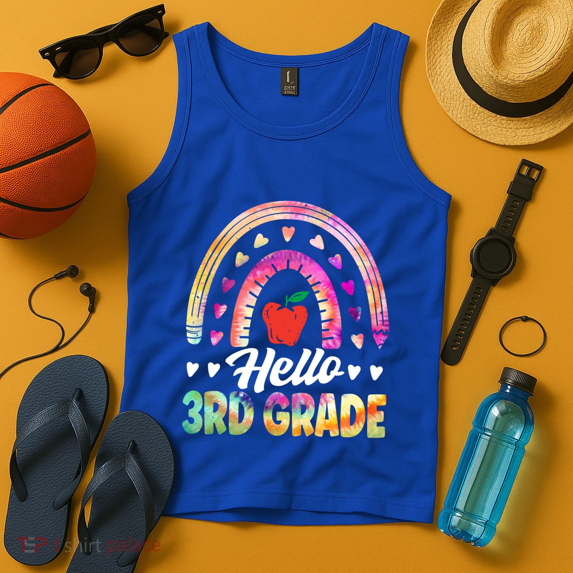 Hello Third Grade Back To School 3Rd Grade Squad Teacher Gift Tank Top