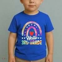 Hello Third Grade Back To School 3Rd Grade Squad Teacher Gift Toddler T-Shirt thumb 2