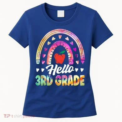 Hello Third Grade Back To School 3Rd Grade Squad Teacher Gift Women's T-Shirt
