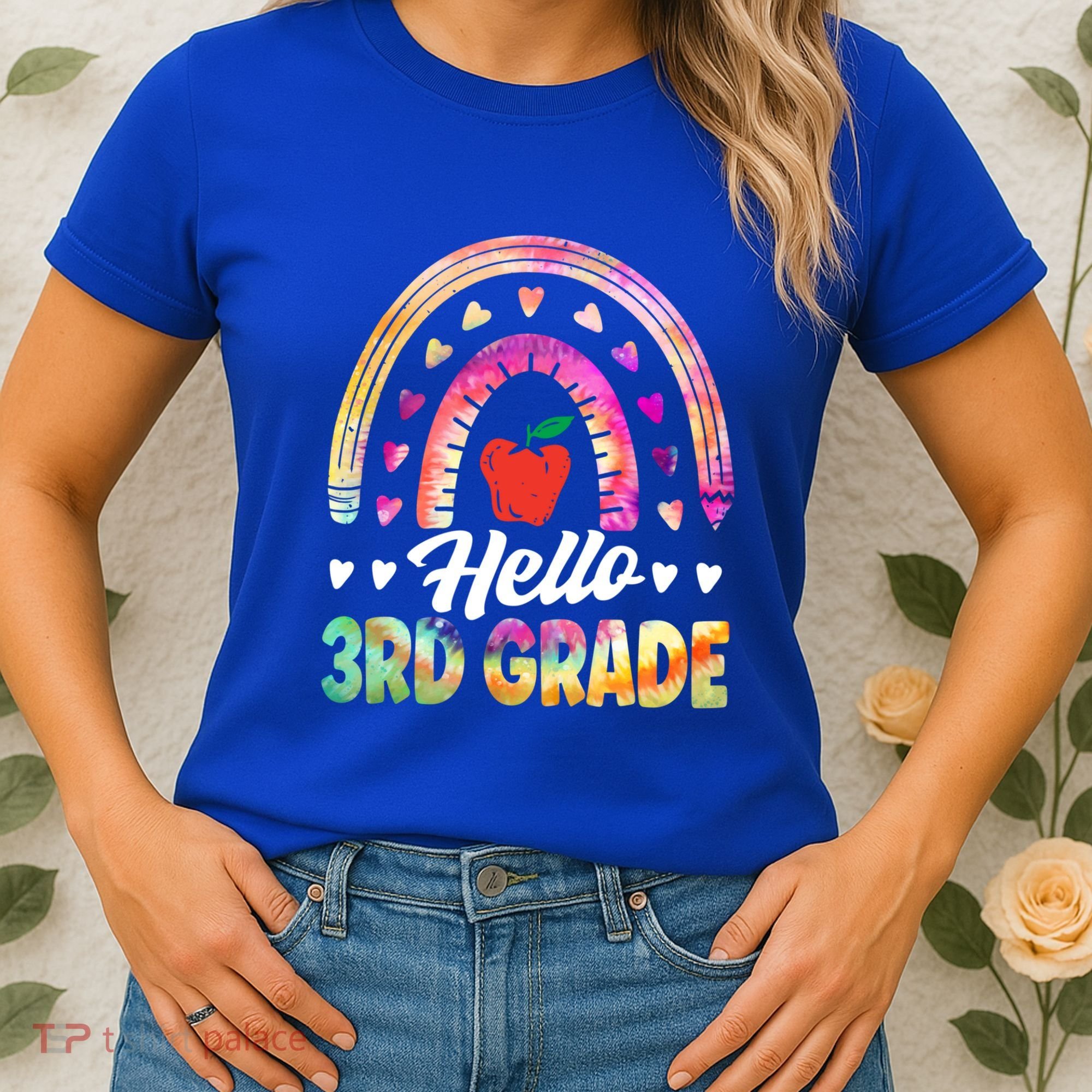 Hello Third Grade Back To School 3Rd Grade Squad Teacher Gift Women's T-Shirt