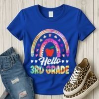 Hello Third Grade Back To School 3Rd Grade Squad Teacher Gift Women's T-Shirt thumb 3