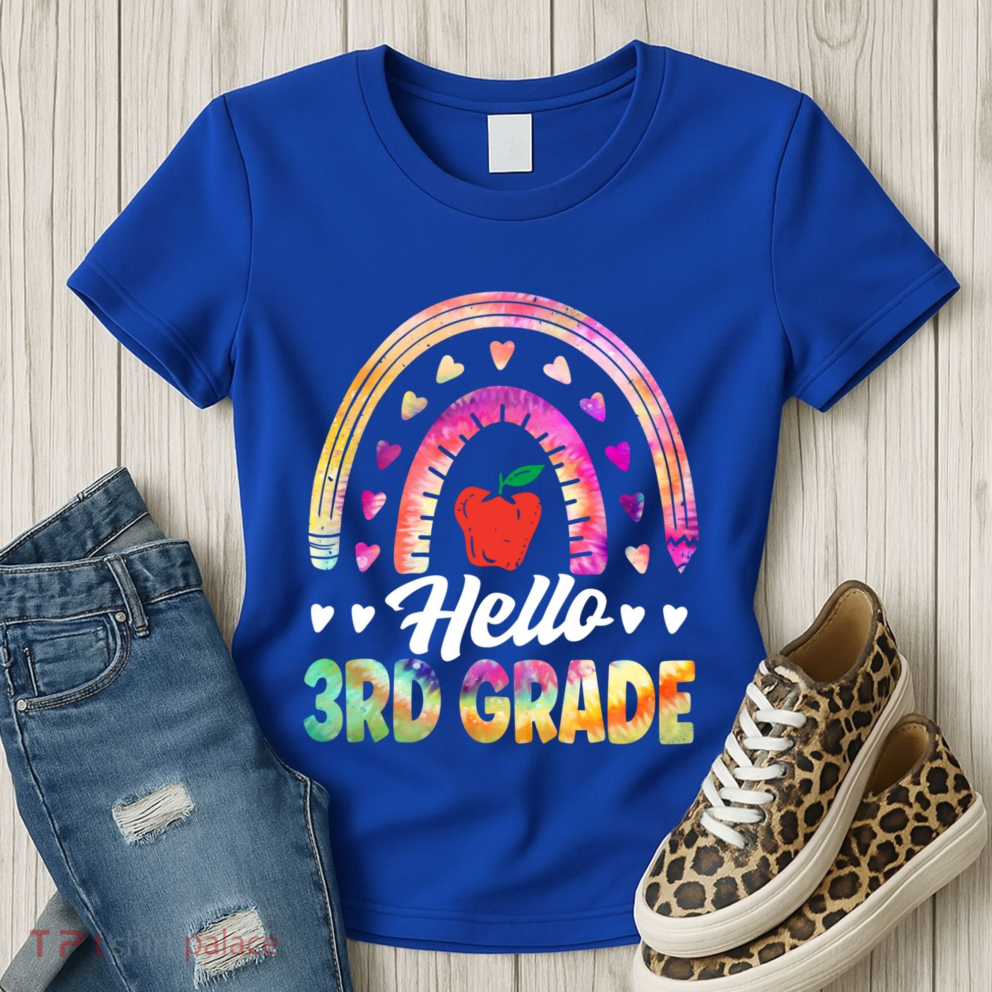 Hello Third Grade Back To School 3Rd Grade Squad Teacher Gift Women's T-Shirt
