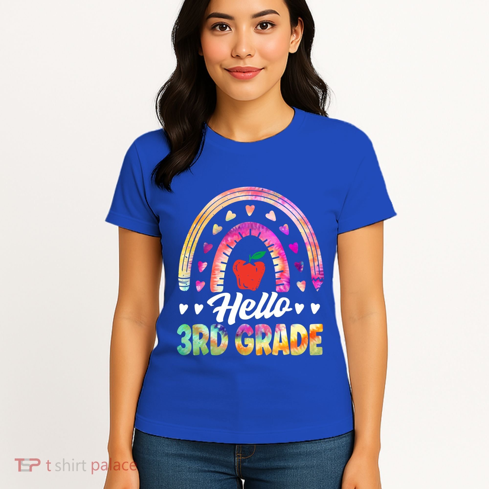 Hello Third Grade Back To School 3Rd Grade Squad Teacher Gift Women's T-Shirt