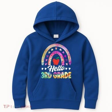 Hello Third Grade Back To School 3Rd Grade Squad Teacher Gift Kids Hoodie