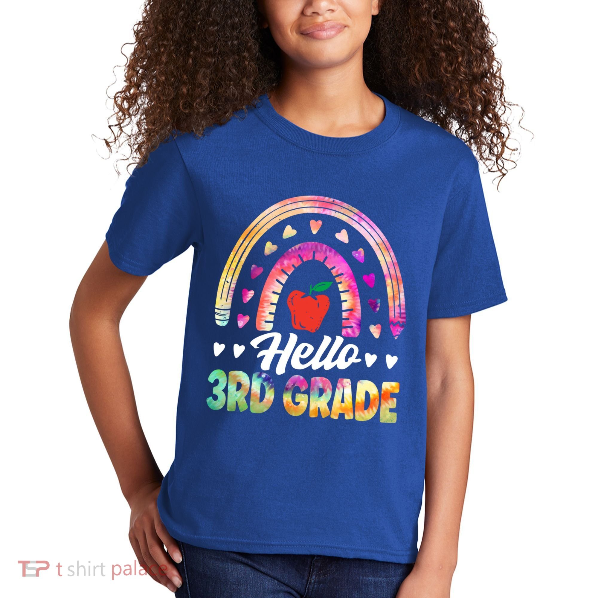 Hello Third Grade Back To School 3Rd Grade Squad Teacher Gift Kids T-Shirt