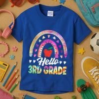 Hello Third Grade Back To School 3Rd Grade Squad Teacher Gift Kids T-Shirt thumb 3