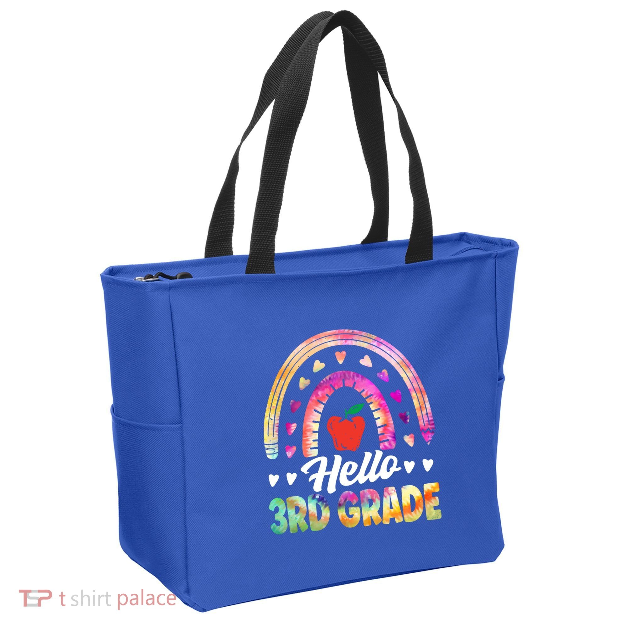 Hello Third Grade Back To School 3Rd Grade Squad Teacher Gift Tote Bag