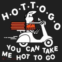 Hot To Go Pizza You Can Take Me Hot To Go Golf Towel thumb 3