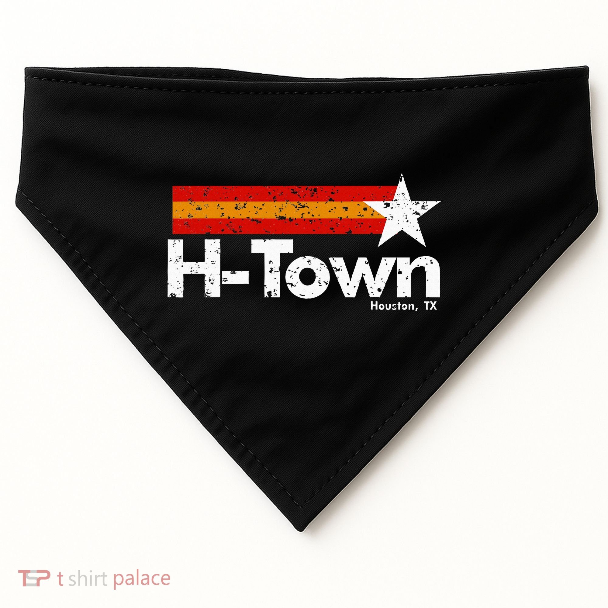 H Town Houston Texas USA-Made Doggie Bandana