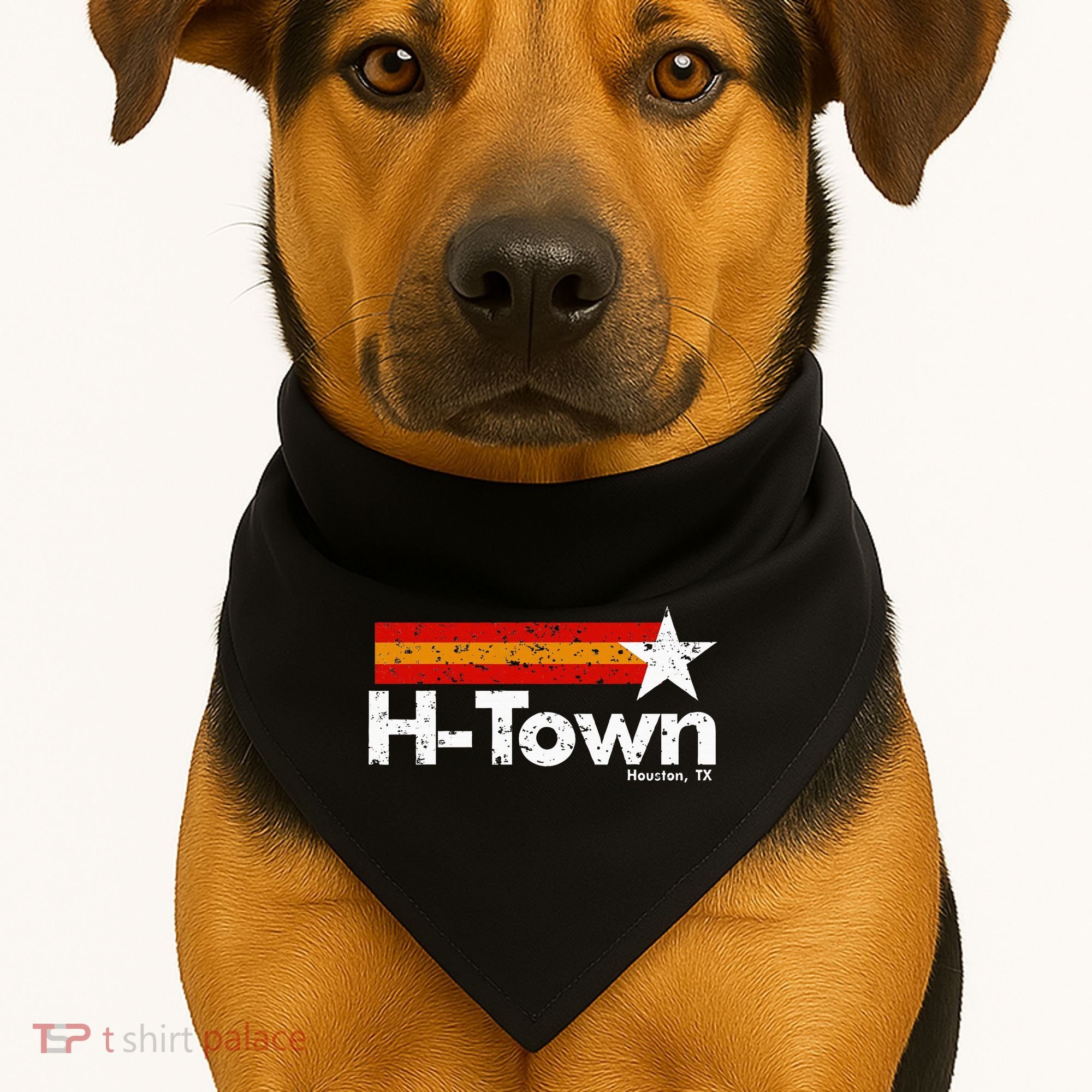 H Town Houston Texas USA-Made Doggie Bandana