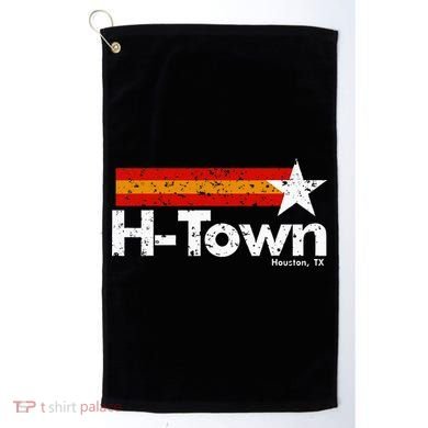 H Town Houston Texas Golf Towel