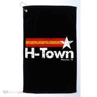 H Town Houston Texas Golf Towel thumb 0