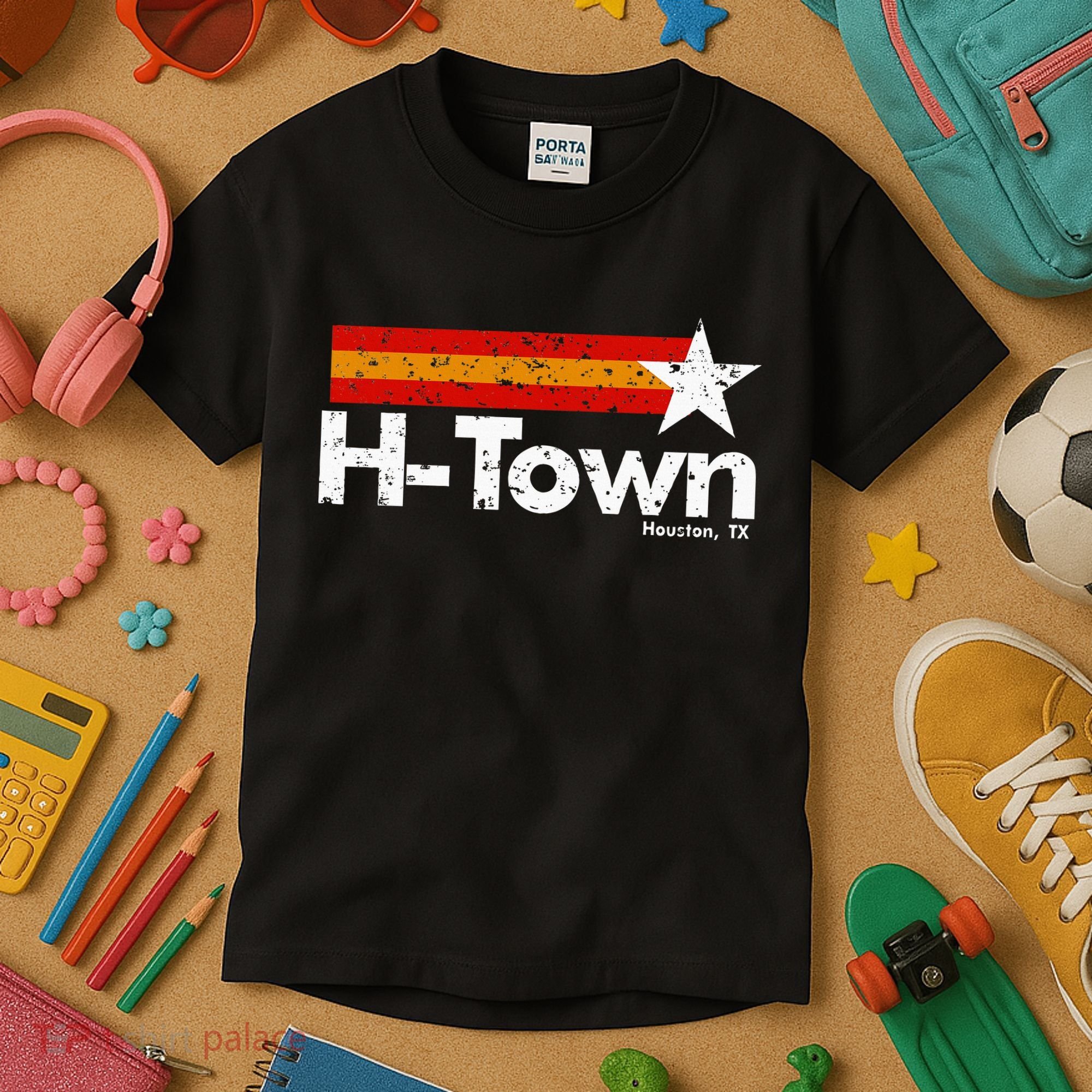 H Town Houston Texas Kids T-Shirt