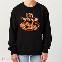 Happy Thanksgiving Holiday Festive Turkey Women's Sweatshirt thumb 0