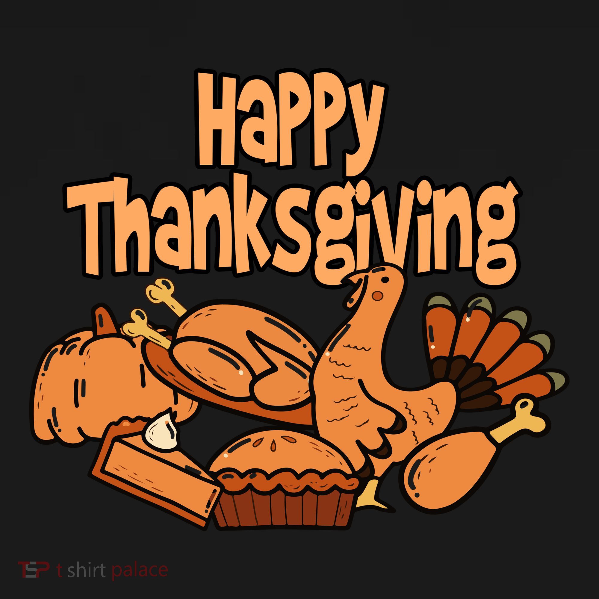 Happy Thanksgiving Holiday Festive Turkey Coaster