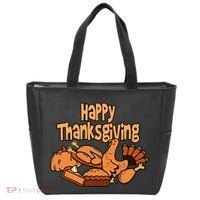 Happy Thanksgiving Holiday Festive Turkey Tote Bag thumb 0