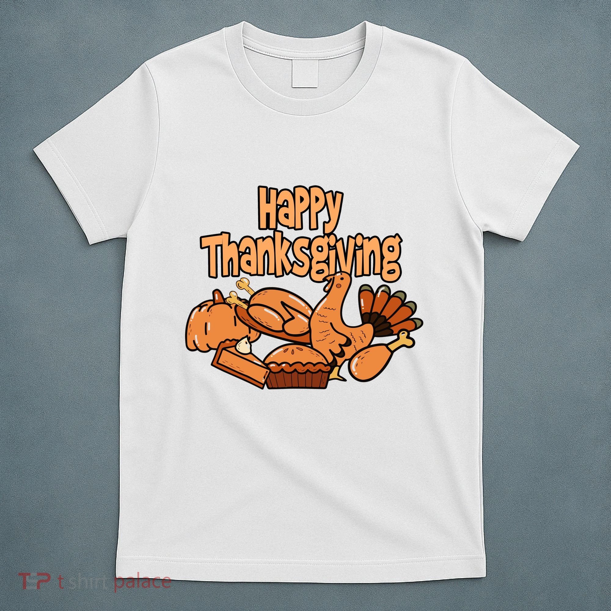 Happy Thanksgiving Holiday Festive Turkey T-Shirt