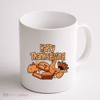 Happy Thanksgiving Holiday Festive Turkey Coffee Mug thumb 1