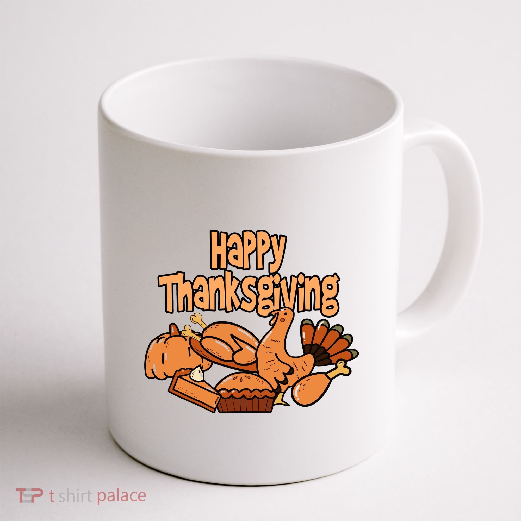 Happy Thanksgiving Holiday Festive Turkey Coffee Mug