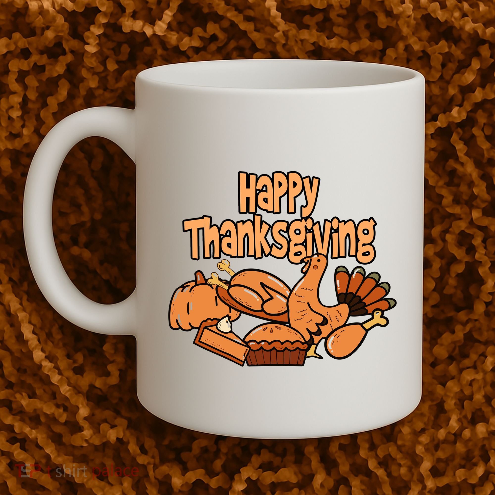 Happy Thanksgiving Holiday Festive Turkey Coffee Mug
