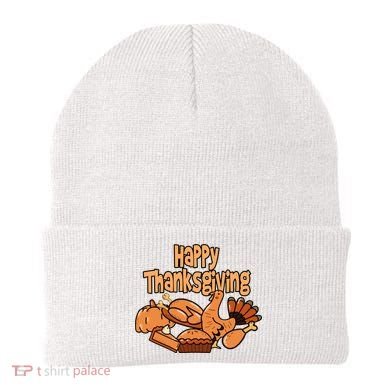Happy Thanksgiving Holiday Festive Turkey Beanie