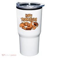 Happy Thanksgiving Holiday Festive Turkey Tumbler thumb 0