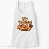 Happy Thanksgiving Holiday Festive Turkey Women's Tank Top thumb 0