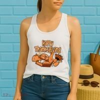 Happy Thanksgiving Holiday Festive Turkey Women's Tank Top thumb 2