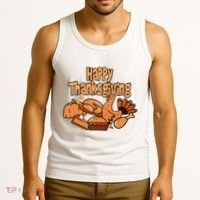 Happy Thanksgiving Holiday Festive Turkey Tank Top thumb 3