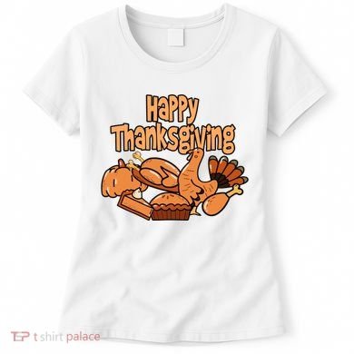 Happy Thanksgiving Holiday Festive Turkey Women's T-Shirt