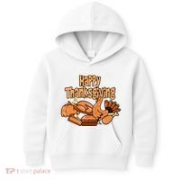 Happy Thanksgiving Holiday Festive Turkey Kids Hoodie thumb 0